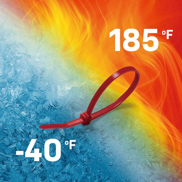 Commercial Electric 14 in. Plenum Rated UL21S HVAC Cable Zip Tie