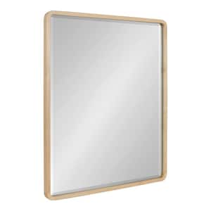McLean 24.00 in. W x 30.00 in. H Natural Rectangle Mid-Century Framed Decorative Wall Mirror