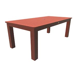Rustic Red 42 in. x 84 in. Rectangular Recycled Plastic Outdoor Dining Table