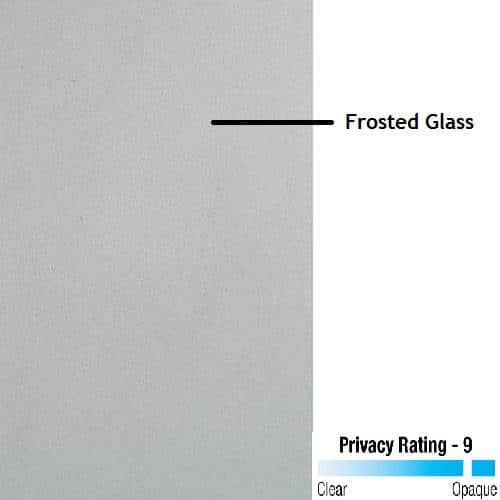 Black Painted Exterior Single Fiberglass Door with Frosted Glass