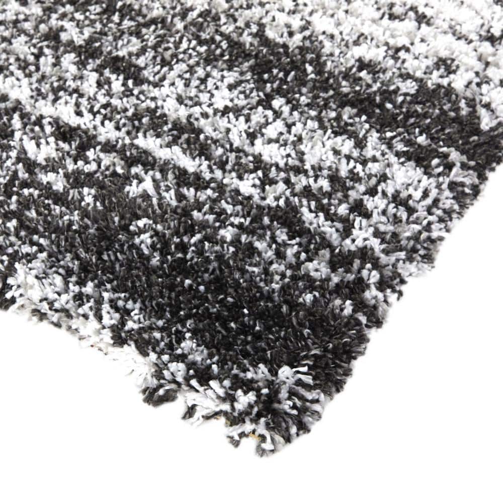 Charcoal 8' x 10' Shag Synthetic Area Rug