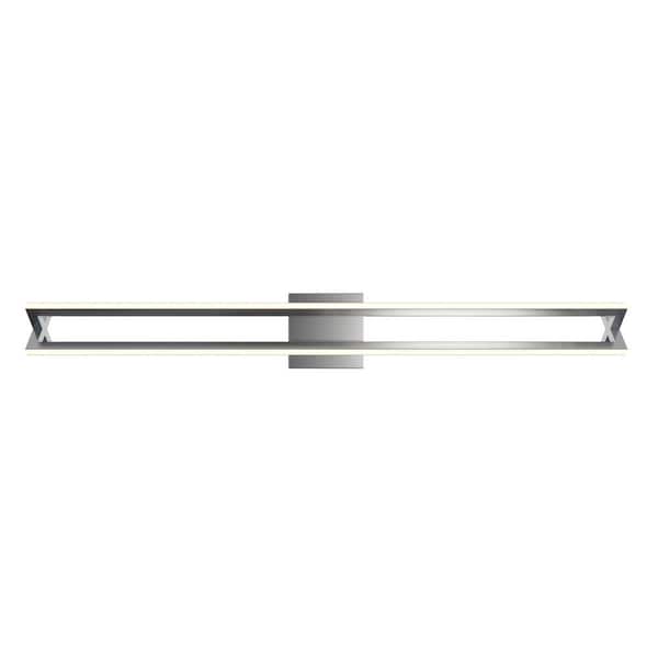 4.7 in. 1 Satin Nickel LED Vanity Light