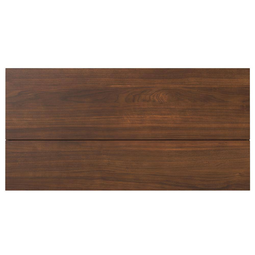 Walnut and Black Lift-Top Coffee Table with Storage