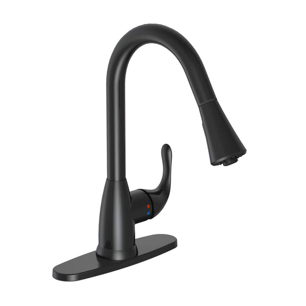 Alima Single-Handle Pull Down Sprayer Kitchen Faucet in Matte Black price history on PriceWatchPro