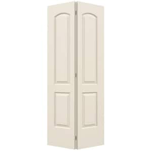 36 in. x 80 in. 2 Panel Continental Primed Smooth Molded Composite Closet Bi-Fold Door