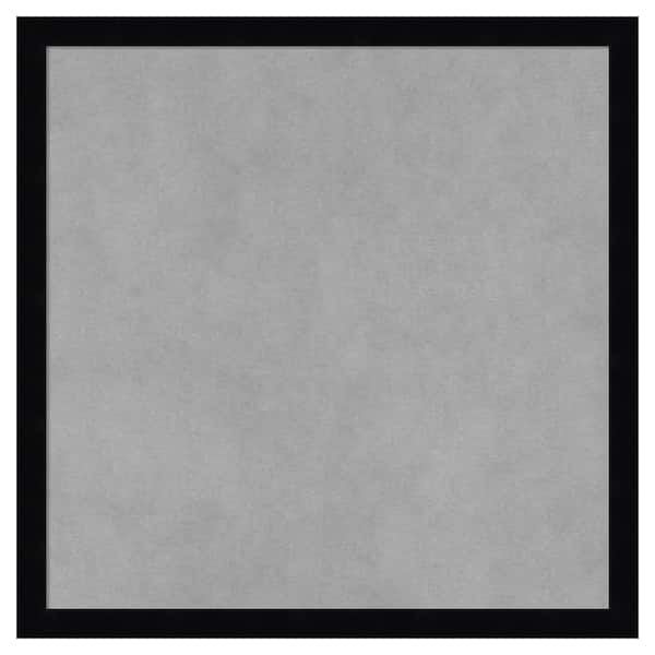Amanti Art Svelte Noir Black 17 in. x 17 in Framed Magnetic Board