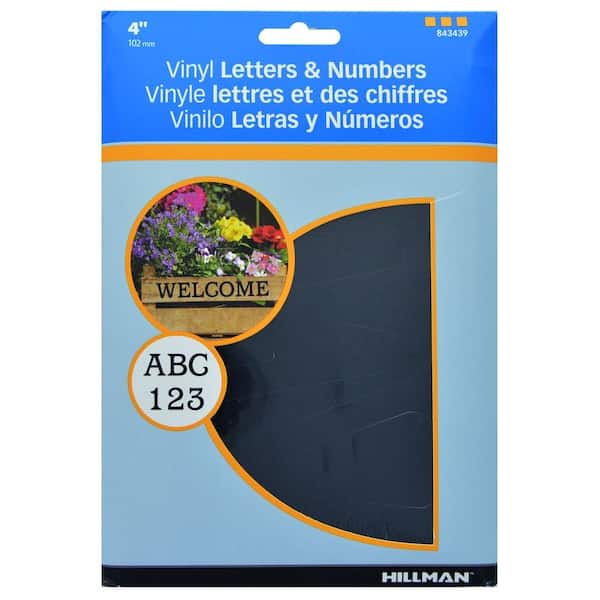 Stick on Vinyl Lettering, Numbers, Self Adhesive Reflective Letters ONLY,  Stick on Numbers for Signs, Boats, Numbers, 1 Inch, Stick-on, Waterproof