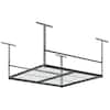 Muscle Rack 47 in. W x 28 in. H x 47 in. D Adjustable Height Metal Heavy-Duty Overhead Garage Storage Rack in Silver Vein LR4747-SV