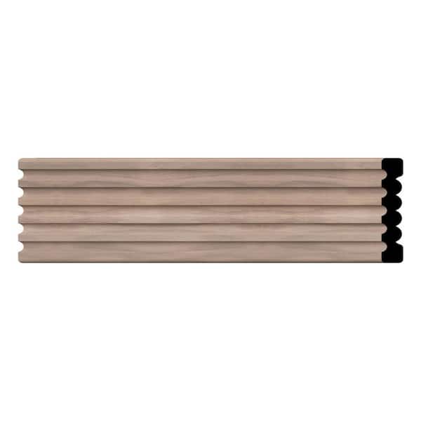 Ekena Millwork WM338 0.56 in. D x 3.38 in. W x 96 in. L Wood (Walnut) Chair Rail Molding