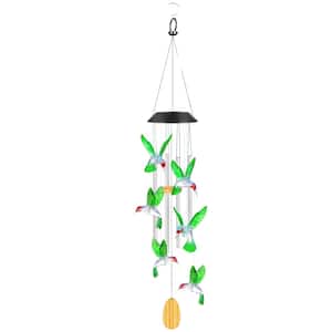 Mothers Day Hummingbird Wind Chimes Gifts for Mom Solar Lights for Outside Garden Outdoor House Patio Decor