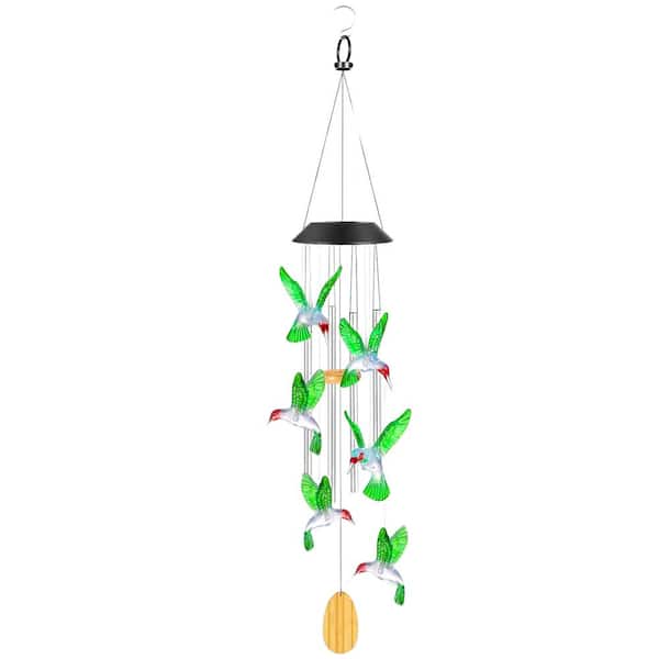 Misopily Mothers Day Hummingbird Wind Chimes Gifts for Mom Solar Lights for Outside Garden Outdoor House Patio Decor