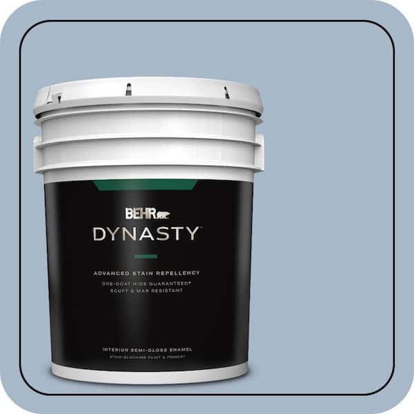 BEHR DYNASTY 5 gal. Home Decorators Collection #HDC-SP14-10 Blue Tribute Semi-Gloss Enamel Interior Stain-Blocking Paint & Primer