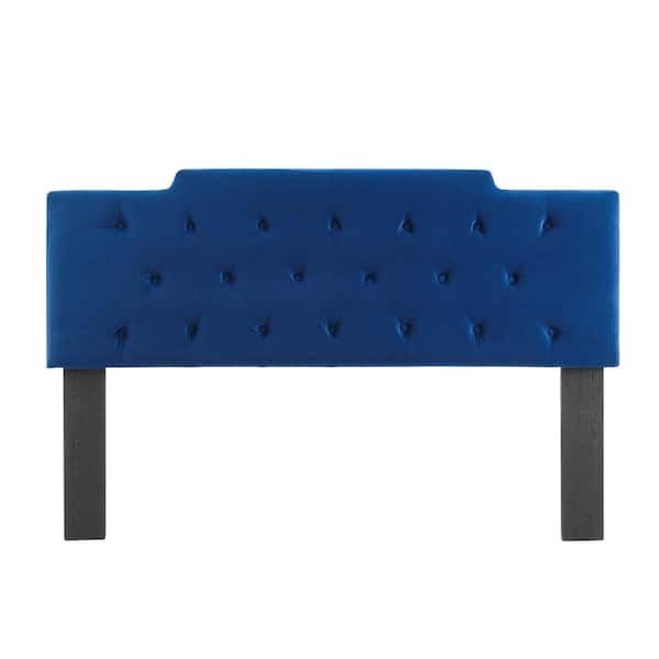 MODWAY Juliet in Navy Tufted Twin Performance Velvet Headboard