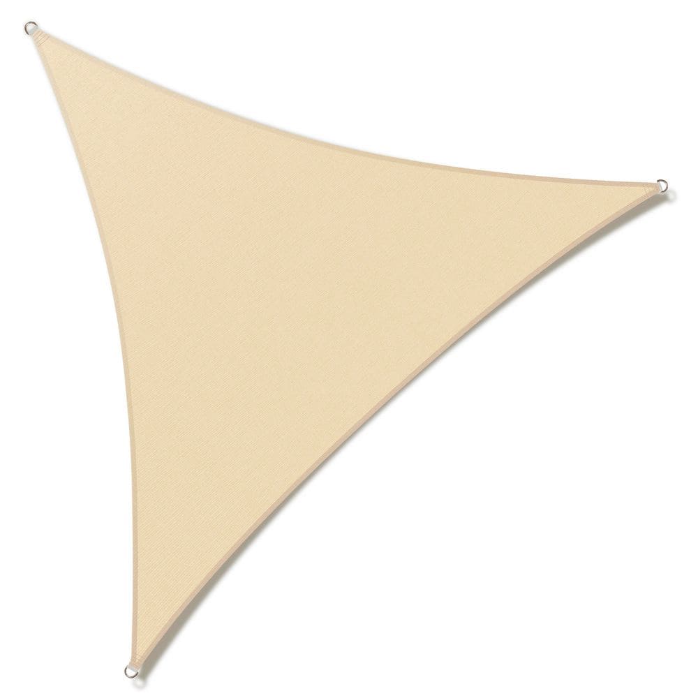 Sun Shade Sail Triangle 12 ft. x 12 ft. x 12 ft. Beige with Hardware Kit and Cable price history on PriceWatchPro