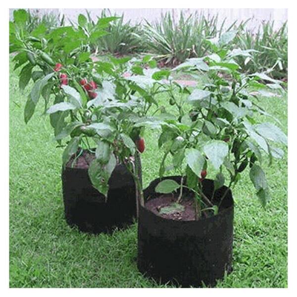 10Pack Grow Bags Garden Heavy Duty Non-Woven Aeration Plant Fabric Pot Container 