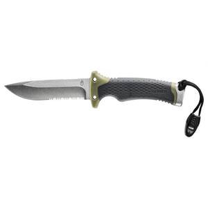 Ultimate 10 in. Partially Serrated Survival Fixed Blade Knife with Fire Starter