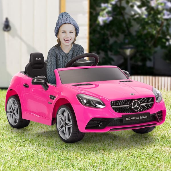 TOBBI 2.4G Remote Control Kids Ride On Truck Car 12-Volt Electric Vehicle  with Music/MP3 Player/Bluetooth, Pink TH17U0837 - The Home Depot