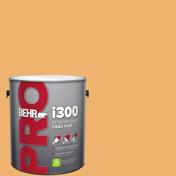 BEHR PRO 1 gal. #PPU6-03 Sunburst Dead Flat Interior Paint