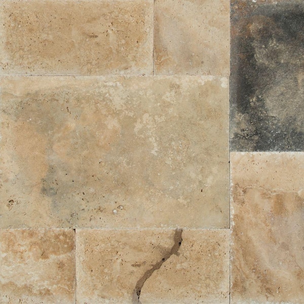 MSI Imperium Pattern Honed-Unfilled-Chipped Travertine Floor and Wall Tile (5 kits / 80 sq. ft. / pallet)