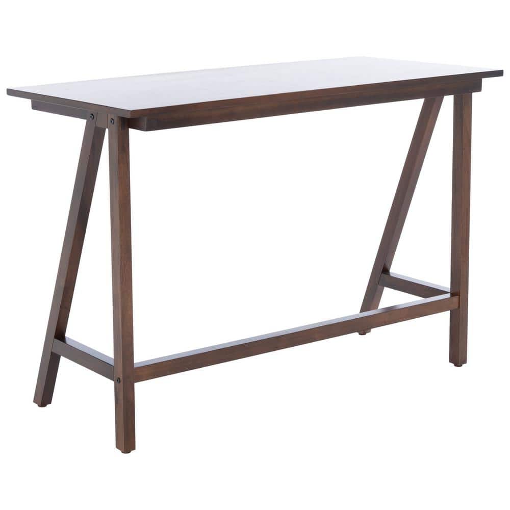 Asymmetrical Black Walnut 46" Industrial Farmhouse Desk