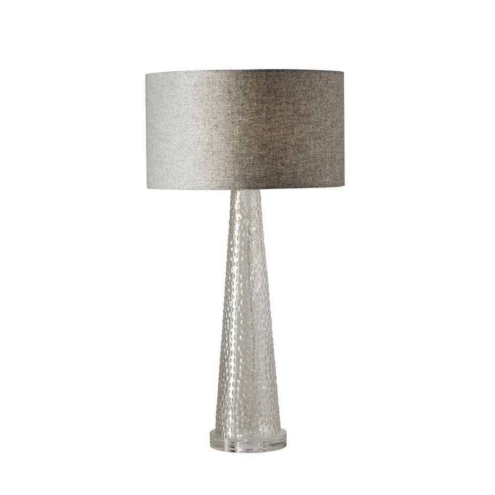 Beverly 25.5 in. Clear Bubble Glass Table Lamp