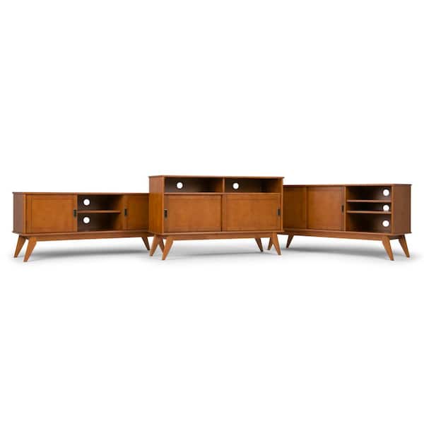 Simpli Home Draper Solid Hardwood 60 in. Wide Mid-Century Modern