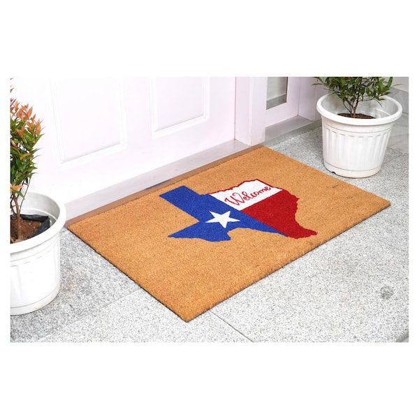 Texas Flag Doormat 17" x 29"