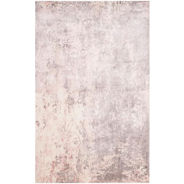 SAFAVIEH Mirage Pink 8 ft. x 10 ft. Abstract Distressed Area Rug