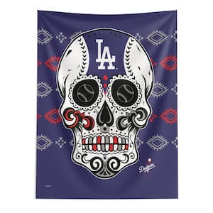 MLB Dodgers Candy Skull Printed Wall Hanging