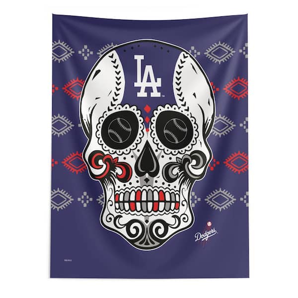 THE NORTHWEST GROUP MLB Dodgers Candy Skull Printed Wall Hanging