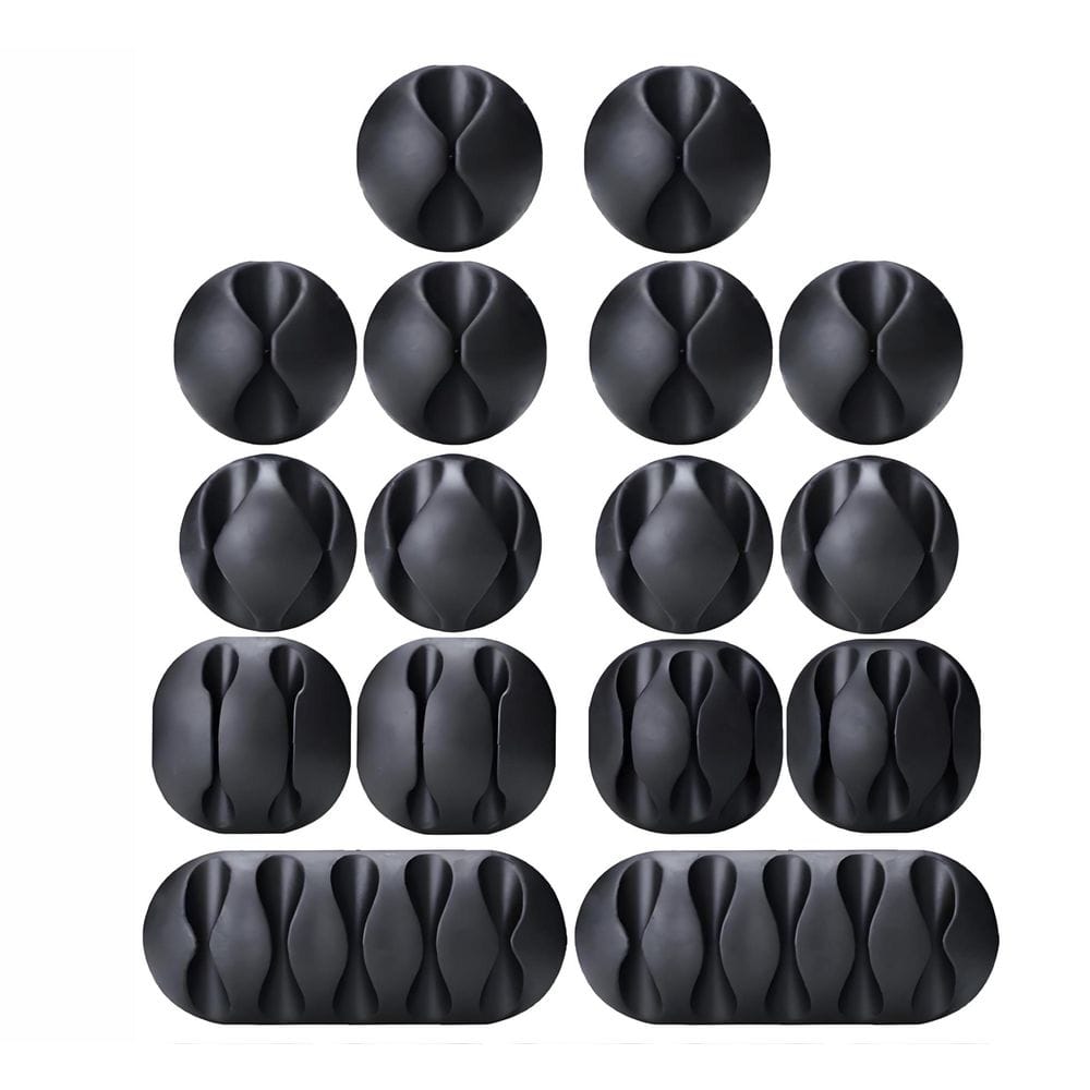 16-Pack Black Cord Organizer Adhesive Cable Clips Holder for Desk Wall Car Wire Management Clips No-Slip Cord Keepers price history on PriceWatchPro