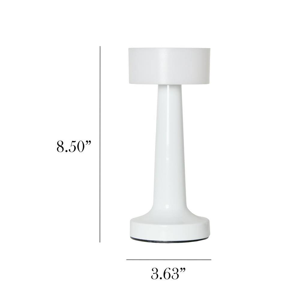 White Mushroom Magic Dimming Cordless Touch Sensor Desk Lamp