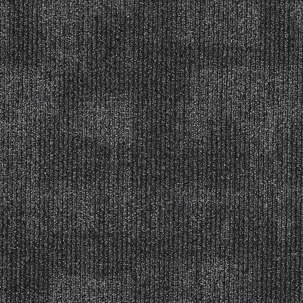 Aladdin Second Nature - Shadow - Gray Commercial 24 x 24 in. Glue-Down Carpet Tile Square (96 sq. ft.)