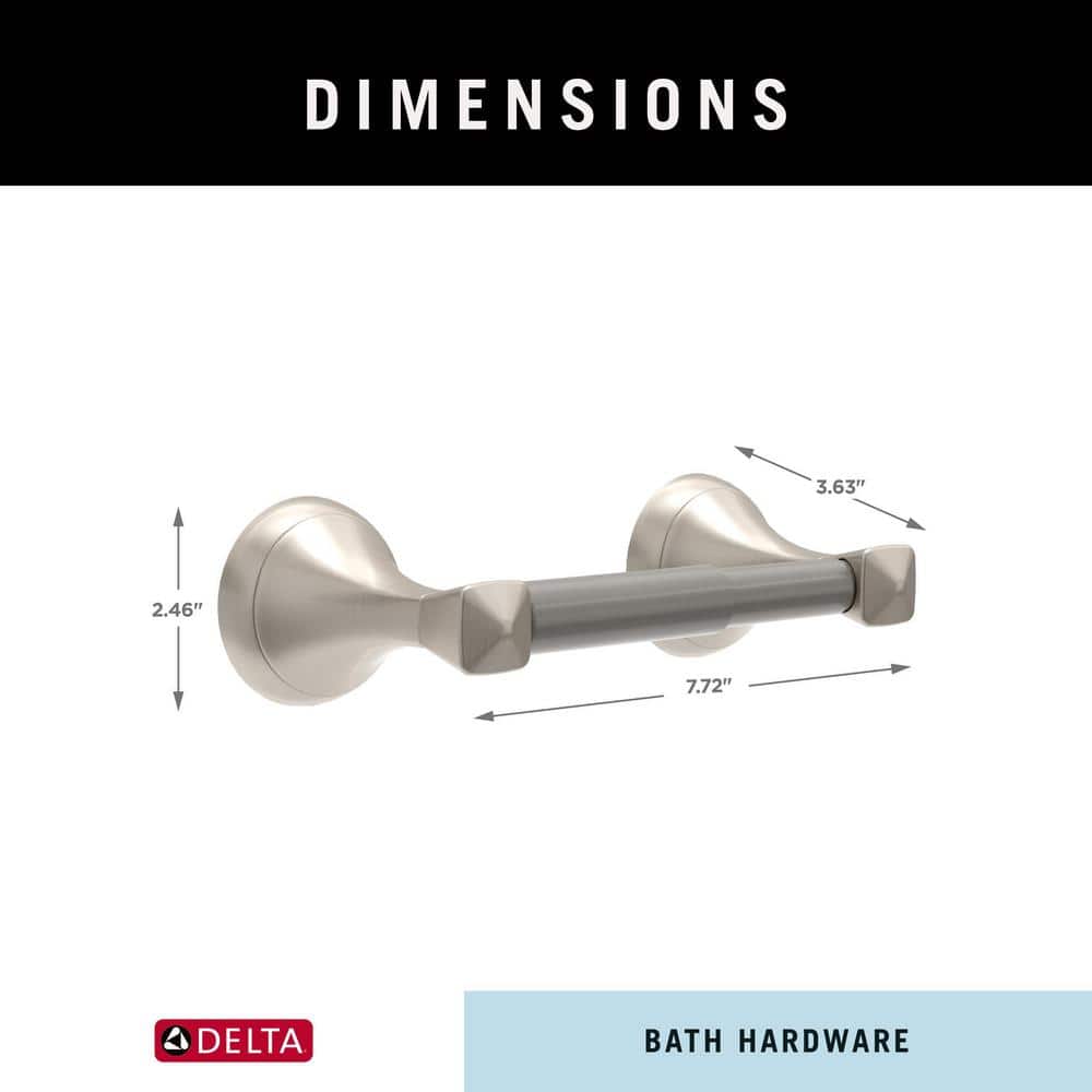 Esato Brushed Nickel Wall Mount Spring-Loaded Toilet Paper Holder