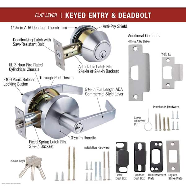 Schlage Accent Aged Bronze Entry Lever ANSI Grade 2 Key: K4 1-3/4 in. Schlage Accent Aged Bronze Entry Lever ANSI Grade 2 Key: K4 1-3/4 in.