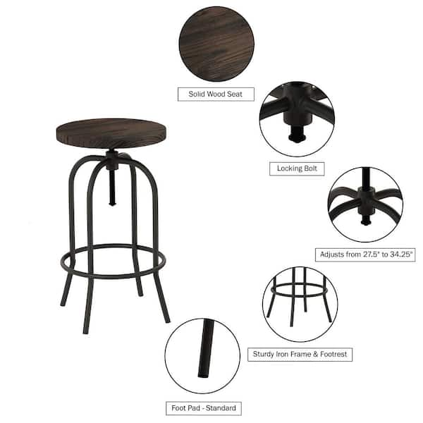 locking swivel bar stool