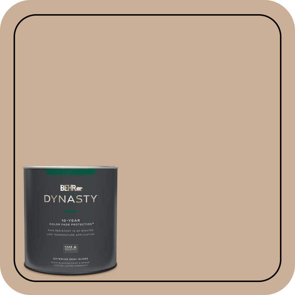1 qt. #N260-3 Polo Tan Semi-Gloss Enamel Exterior Stain-Blocking Paint & Primer price history on PriceWatchPro