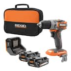 RIDGID 18V SubCompact Brushless 1/2 in. Hammer Drill Kit with (2