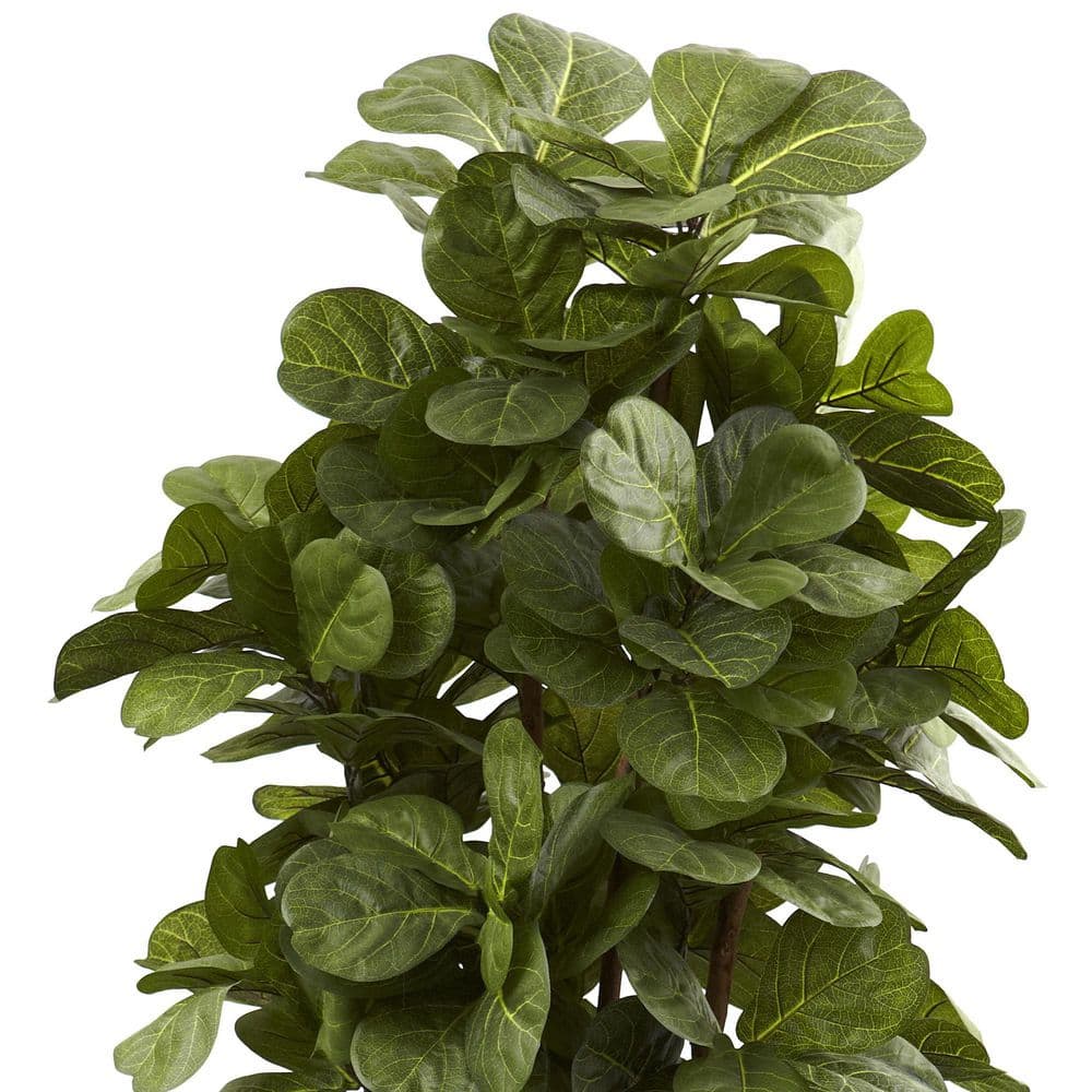 Verdant Charm 6' Silk Fiddle Leaf Fig in Decorative Planter