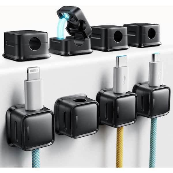 OBJLGEV 4 Tier Desk Organizer with Drawer and Pen Holders Black for Office Supplies and Workspace Organization