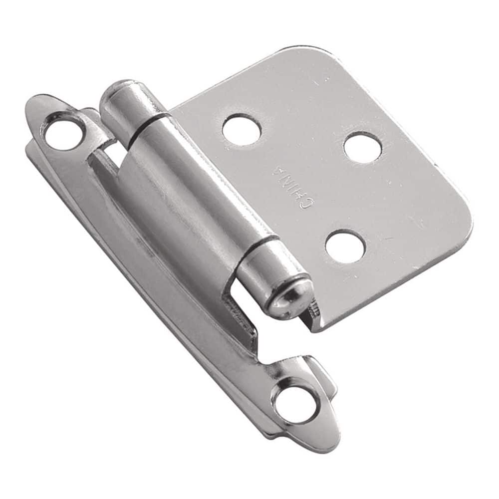 Surface Mount Variable Overlay Face Frame Self-Closing Chrome Cabinet Hinge (5-Pairs) price history on PriceWatchPro