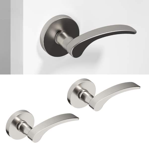 Donat 165D ルテニウムメッキ Okun Brook Metal Brushed Nickel Dummy Door Handle with Round