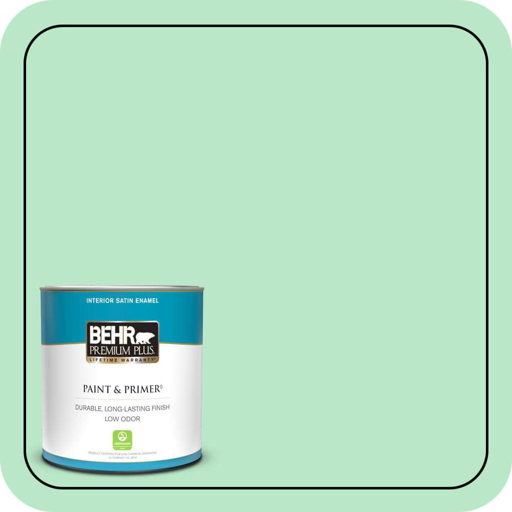1 qt. #460A-3 Canton Jade Satin Enamel Low Odor Interior Paint & Primer price history on PriceWatchPro