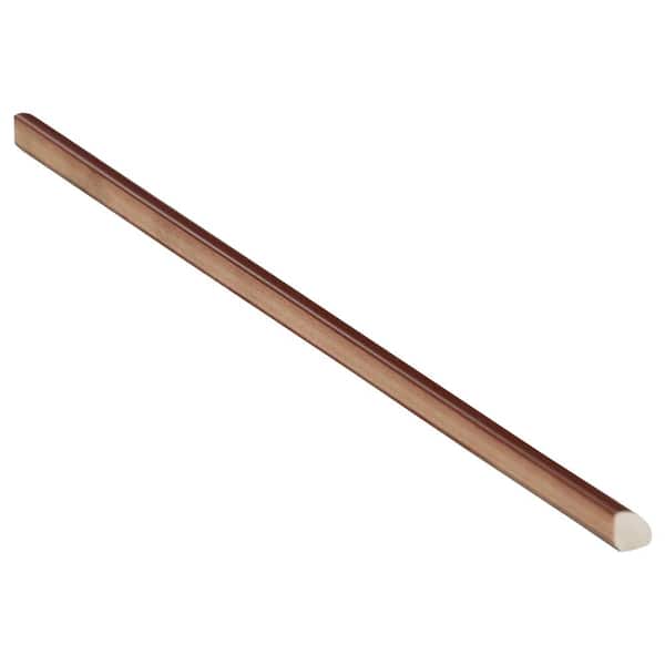 Chord Matter Eggplant Purple 0.47 in. x 11.81 in. Matte Porcelain Wall Quarter Round Bullnose Tile Trim