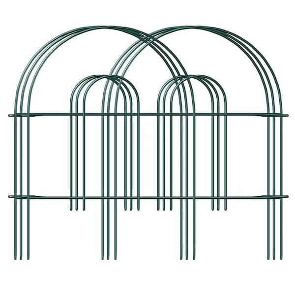 Decorative Garden Folding Border Fence 18 in. Metal Wire Edging Flower Panel Outdoor Patio Landscape 50 ft.