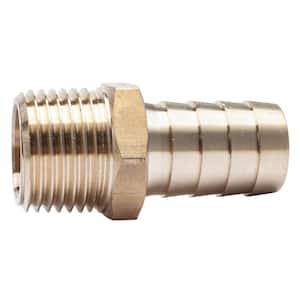 5/8 in. ID Hose Barb x 1/2 in. MIP Lead Free Brass Adapter Fitting (5-Pack)