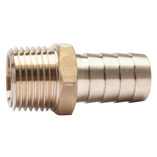 LTWFITTING 5/8 in. ID Hose Barb x 1/2 in. MIP Lead Free Brass Adapter Fitting (5-Pack)
