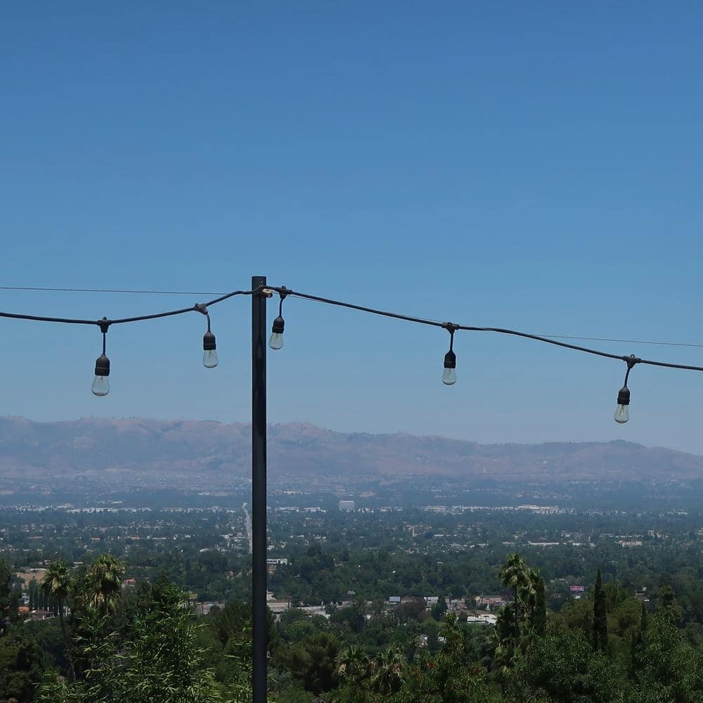 27 Ft Warm White Solar Powered LED Outdoor String Lights