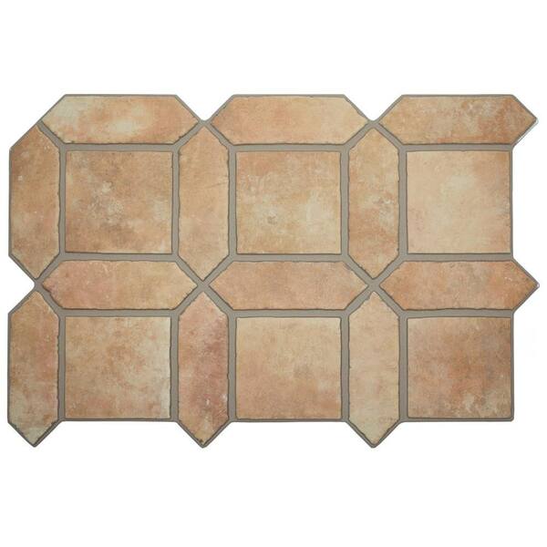 Picket Arenta Arena with Square 7 in. x 8 in. Porcelain Floor and Wall Take Home Tile Sample