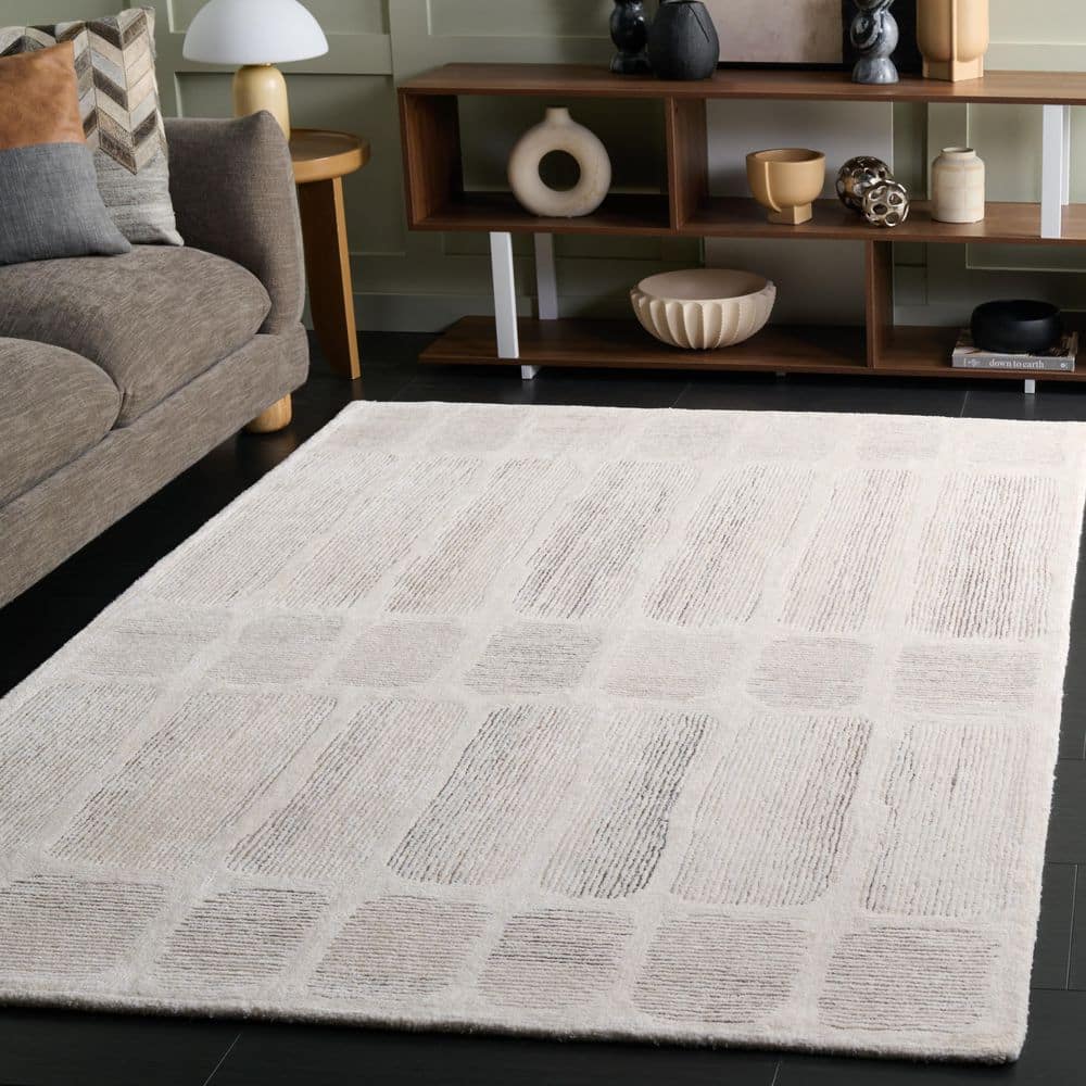 Metro 6 x 9 Ivory/Gray Grid Area Rug price history on PriceWatchPro